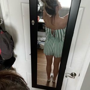 Summer Strapless Striped romper
